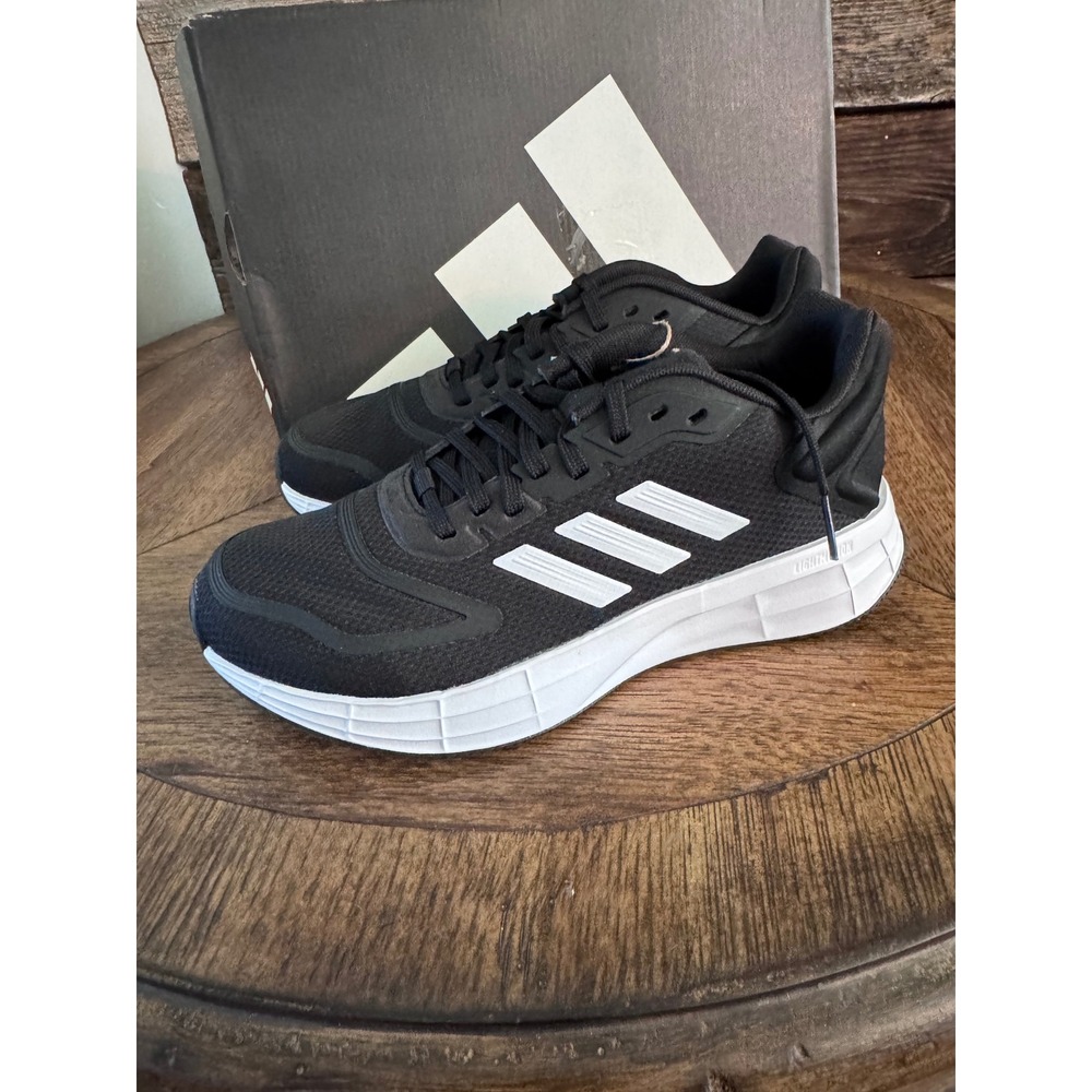 Adidas Duramo 10 Womens Running Shoes Black White Sneakers GX0709 Size 6